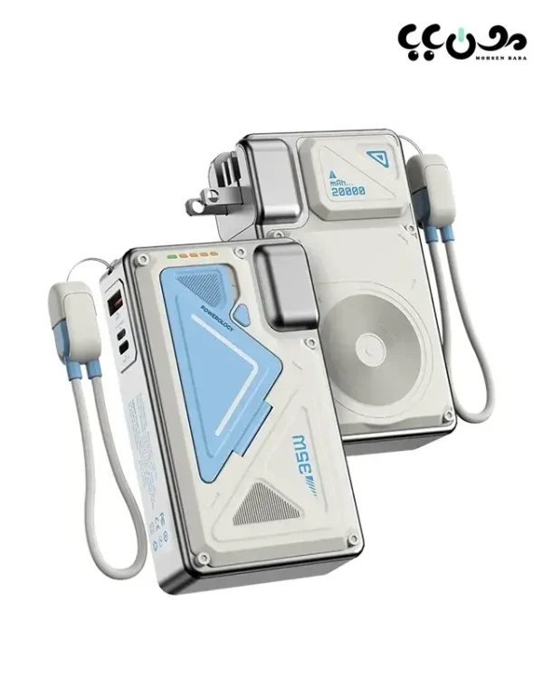 پاور بانک پاورولوژی 20000 مگ سیف اصلی در فروشگاه محسن بابا (5) خرید پاور بانک پاورولوژی 20000 میلی آمپر دارای مگ سیف