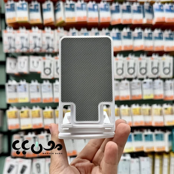 پایه رومیزی موبایل و تبلت مدل Desktop Replacement رنگ سفید