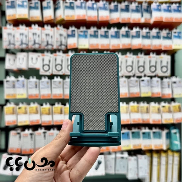 پایه رومیزی موبایل و تبلت مدل Desktop Replacement رنگ فیروزه ای