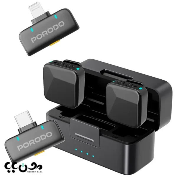 قیمت و خرید میکروفون یقه ای بیسیم پرودو مدل ORION برای آیفون , تایپ سی