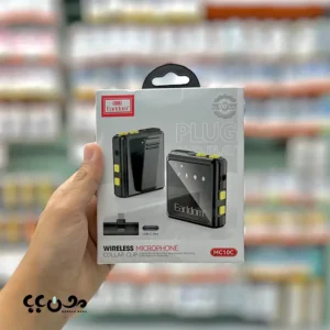 میکروفون یقه ای بی سیم Earldom MC10C با دو فرستنده و گیرنده Type-C