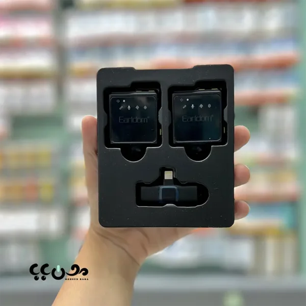 بسته بندی میکروفون یقه ای بی سیم ارلدام ET-MC9L Lightning