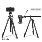 خرید سه پایه Jmary KS355+HG60 مناسب فیلمبرداری و عکاسی