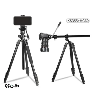 خرید سه پایه Jmary KS355+HG60 مناسب فیلمبرداری و عکاسی
