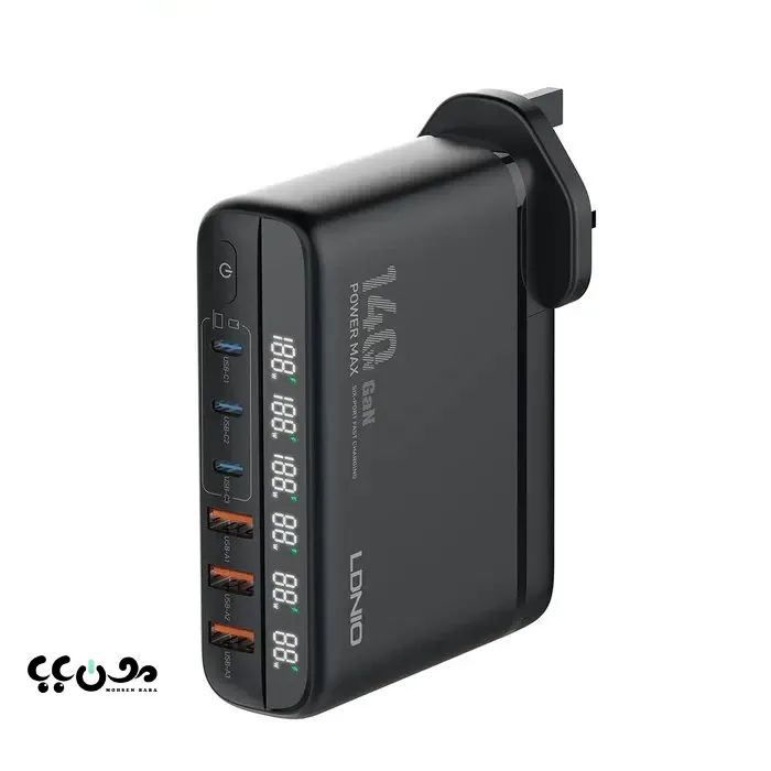 شارژر رومیزی الدینیو مدل A6140C 140 وات GaN
