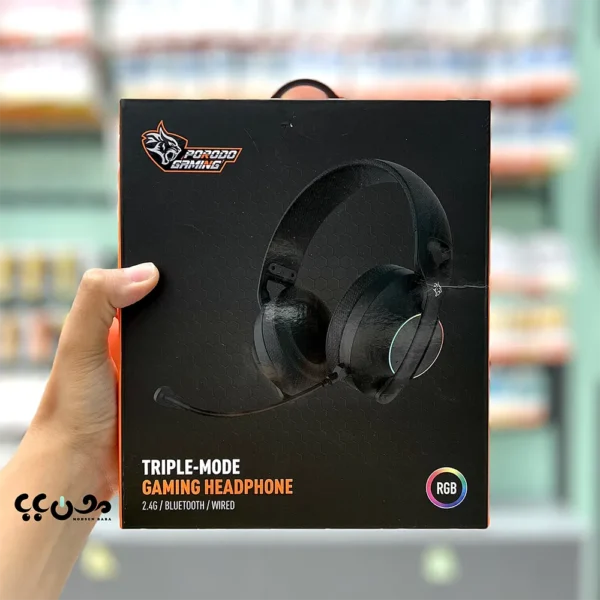 هدفون گیمینگ پرودو مدل PDX421BK مشکی با نور RGB
